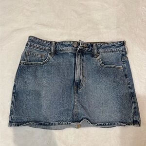 PacSun Classic Blue Denim Mini Skirt
